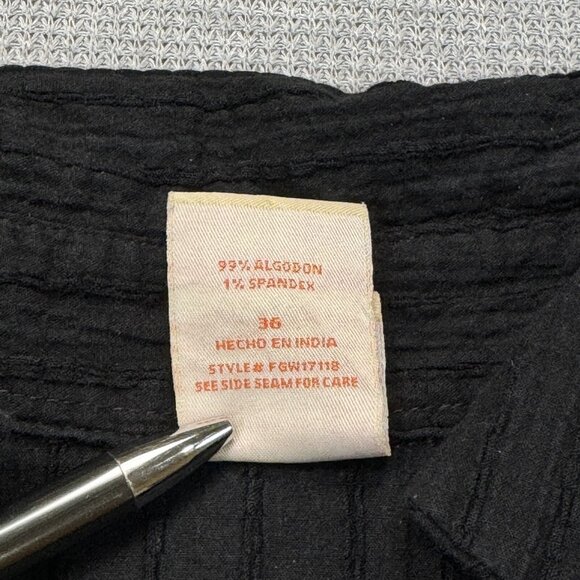 Faded Glory Womens Black Pearl Snap Blouse 3/4 Sleeve Stretch Plus Size 16W - Picture 8 of 13